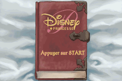 Disney Princess title screen for GameBoy Advance